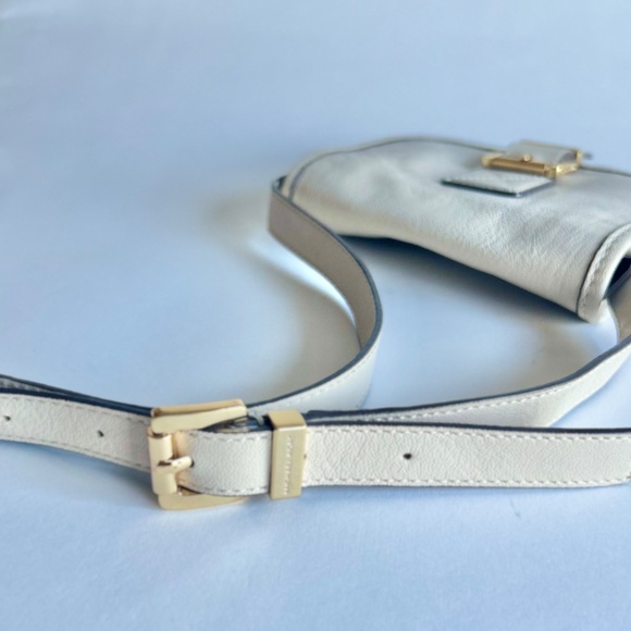 Michael Kors Small Cream Leather Crossbody Shoulder Bag - Picture 11 of 12